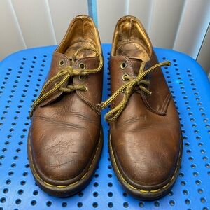Vintage Dr Martens Men's G49 DM9042 Brown 3 Eye Oxford Shoes Size US 7 Leather